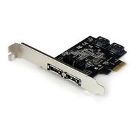 StarTech.com Scheda controller PCI Express SATA 6 Gbps eSATA 2 porte - Scheda PCIe SATA III a due porte - 2 int/2 est (2X ESATA