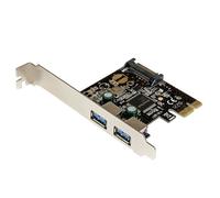StarTech.com Scheda controller USB SuperSpeed 3.0 PCIe PCI Express a 2 porte con alimentazione SATA