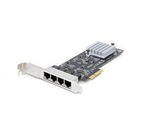 StarTech.com Scheda di rete 2.5 Gigabit a 4 porte - Ethernet PCIe da 2,5 Gbps NBASE-T, Intel I225-V, per PC, NIC Multi-Gigabit, LAN server PCI Express, Interfaccia [PR42GI-NETWORK-CARD]