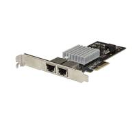 StarTech.com Scheda di Rete Ethernet PCIe a 2 porte 10GB - Adattatore di rete PCI Express 10GBASE-T/NBASE-T con chip Intel-X550AT - Scheda LAN NIC 5 velocità 10/5/2.5/1GbE Multi Gigabit (ST10GPEXNDPI)