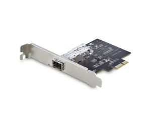 StarTech.com Scheda di Rete GbE SFP a 1 Porta, PCIe 2.1 x1, Intel I210-IS, Scheda Controller 1GbE, 1000BASE Rame/Fibra Ottica, Scheda di Rete Gigabit Ethernet NIC, Backplane per Server/PC - Compatibil