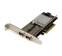 StarTech.com Scheda di rete PCI Express in Fibra ottica da 10Gb con 2 porte SFP+ aperto con Chip Intel (2 PORT 10GB SFP+ NETWOR