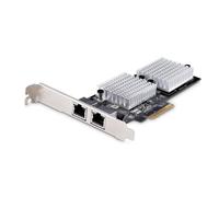 StarTech.com Scheda di rete PCIe a 2 porte 10GbE - Scheda Ethernet PCI Express per PC/Server - Scheda di rete PCIe a sei velocità con supporto di frame Jumbo - NIC/LAN, 10GBASE-T e NBASE-T - Nouvo