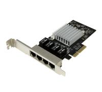 StarTech.com Scheda di rete PCIe Gigabit Power over Ethernet a 4 porte - Adattatore PCI express - Intel I350 NIC (4 PORT PCIE N