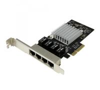 StarTech.com Scheda di rete PCIe Gigabit Power over Ethernet a 4 porte - Adattatore PCI express - Intel I350 NIC