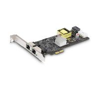 StarTech.com Scheda di Rete PoE NBASE-T a 2 Porte da 2,5 Gb, NIC Multi-Gigabit 802.3af/at PoE+, 2x Intel I225-V. Interfaccia LAN PCI Express, Alimentata PCIe [PR22GIP-NETWORK-CARD]