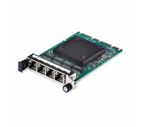 StarTech.com Scheda di rete server RJ45 Gigabit OCP 3.0 a 4 porte con Intel® I350-AM4, compatibile SFF 4C+, Ethernet multi velocità, PCIe 3.0, trasformatore LAN, NIC con/PXE/9K [OR41GI-NETWORK-CARD]