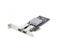 StarTech.com Scheda di Rete SFP GbE a 2 Porte, PCIe 2.1 x1, Intel I210-IS, Controller 1GbE, 1000BASE rame/fibra ottica, NIC Gig