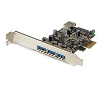 ST PEXUSB3S42 - PCIe card, 3 intern. 1 extern. port USB 3.0, low profile