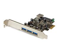 ST PEXUSB3S42 - PCIe card, 3 intern. 1 extern. port USB 3.0, low profile