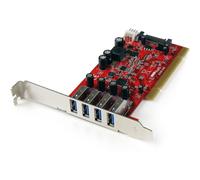StarTech.com Scheda Pci con 4 porte USB 3.0 (5Gbps) SuperSpeed con alimentazione SATA/SP4