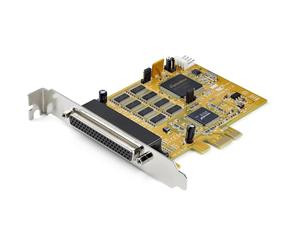 StarTech.com Scheda PCI Express a 8 porte seriali RS232 - Scheda seriale PCIe con UART 16C1050 - Scheda controller multiporta seriale DB9 - Protezione da sovraccarico 15kV - Win e Linux - Nouvo