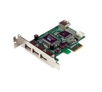 StarTech.com Scheda Pci Express basso prfilo con 4 porte USB 2.0 ad alta velocit (4 PORT PCI EXPRESS LOW PROFILE - HIGH SPEED
