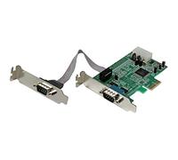 Startech.Com Scheda PCI Express Seriale Nativa Basso Profilo a 2 Porte Rs-232 con 16550 Uart