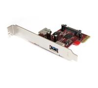 StarTech.com Scheda PCI Express SuperSpeed USB 3.0 a 2 porte con supporto UASP - 1 interna 1 esterna (2 PORT PCI EXPRESS USB 3.