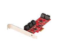 StarTech.com Scheda PCIe SATA - Scheda di Espansione PCIe SATA a 10 porte - 6 Gbps - Staffa a Profilo Basso/Alto - 10 Connettor