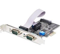 StarTech.com Scheda Seriale PCIe a 2 porte, scheda PCI Express a doppia porta RS232/RS422/RS485 [DB9], staffe a basso profilo i