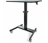 StarTech.com Scrivania Sit-Stand per lavorare in piedi o seduti - Postazione di lavoro ergonomica mobile e regolabile in altezza - Standing workstation - Desk per computer/pc su ruote bloccanti per studenti/insegnati