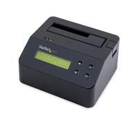 StarTech.com SDOCK1EU3P, Docking Station per Hard Disk ad 1 Slot, Dock USB 3.0 Standalone con funzione Eraser e Sanificazione per HDD/SSD SATA II, Eraser a 9 Modalità, Display LCD, Porta DB-9, TAA