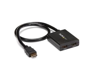 StarTech.com Sdoppiatore Splitter HDMI 4k @ 30hz 1x2 da 1 a 2 porte Alimentato con Adattatore o USB (HDMI 2-PORT 4K VIDEO SPLITTER - POWERED BY USB OR POWER ADAPTER)