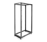 StarTech.com Server Rack a 4 Montanti 42U Open Frame, Armadio Rack di Rete 19" con Ruote, Rack Server per Apparecchiature AV/Dati/Media/IT, Quadro Rack con ruote/piedini di livellamento o montaggio a