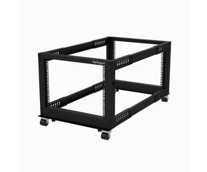 StarTech.com Server Rack a 4 Montanti 8U Open Frame, Armadio Rack di Rete 19" con Ruote, piedini di livellamento o montaggio a NEW
