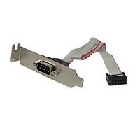 StarTech.com Slot piastra LP da seriale maschio 9 pin a header scheda madre 10 pin (9 PIN SERIAL MALE TO 10 PIN - MOTHERBOARD H