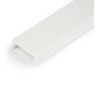 StarTech.com Solida canalina per la gestione dei cavi con nastro adesivo e coperchio 32mm P x 11mm H - 1m L canaletta per cavi