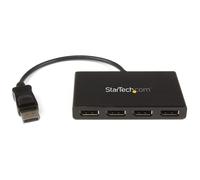 StarTech.com Splitter DisplayPort 1.2 a 4 porte, Adattatore Multi-Monitor DisplayPort verso 4x DP, Hub MST per Laptop Quad 1080p 60Hz - Solo Windows, Nessun Driver Necessario - Nouvo