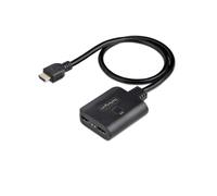 StarTech.com Splitter HDMI 4K a 2 Porte - Sdoppiatore Video HDMI 2.0 4K 60Hz con 1 Ingresso e 2 Uscite - Hub HDMI HDR/HDCP 2.2 - Multipresa HDMI con cavo da 50 cm - Alimentazione da USB o con Alimenta