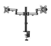StarTech.com Staffa per due monitor con montaggio su scrivania - Articolabile - Alluminio (DESK MOUNT DUAL MONITOR ARM - ERGONOMIC VESA MOUNT STAND) - Nouvo