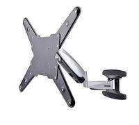 StarTech.com Staffa per TV a parete, supporto per TV VESA orientabile per display da 23" a 55", Braccio per TV sottile con supp