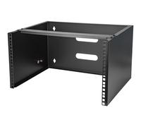 StarTech.com Staffa Rack 19 6U a Parete - Profondit 35 cm Profilo Basso - Rack 19 pollici per Switch Patch Panel Server e Disp