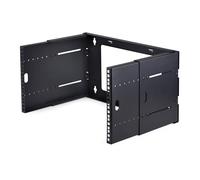 StarTech.com Staffa Rack 19" 6U a Parete, Rack a Telaio Aperto con 2 Montanti e Profondità Regolabile fino a 40cm, Max 40kg