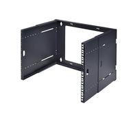StarTech.com Staffa Rack 19" 8U a Parete, Rack a Telaio Aperto con 2 Montanti e Profondità Regolabile fino a 40cm, Max 40kg
