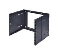 StarTech.com Staffa Rack 19" 8U a Parete, Rack a Telaio Aperto con 2 Montanti e Profondità Regolabile fino a 40cm, Max 40kg