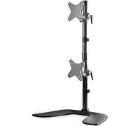 StarTech.com Stand Verticale per doppio Monitor fino a 27" VESA, Altezza regolab