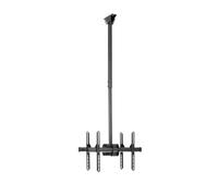 StarTech.com Supporto a Soffitto per Doppio Televisore - Staffa a Tetto per 2 Monitor con asta telescopica regolabile da 1060 a 1560 mm - Inclinazione/Rotazione/Orientamento - Staffa VESA per Schermi 