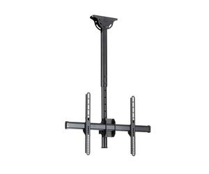 StarTech.com Supporto a soffitto per TV - Staffa per TV con asta telescopica corta egolabile - Inclinabile / girevole - Staffa VESA universale per schermo singolo da 32 a 75 (CEILING TV MOUNT SHORT PO