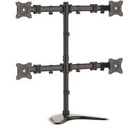 StarTech.com Supporto Articolabile VESA per 4 Montor - Stand Schermi fino a 27" [ARMBARQUAD]