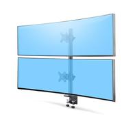 StarTech.com Supporto da scrivania per 2 monitor 49" impilati verticalmente, fino a 32 kg, morsetto a C, VESA, 16:9/32:9, TAA