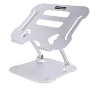 StarTech.com Supporto per PC Portatile da Scrivania - Stand Ergonomico ad Altezza Regolabile per Notebook, Rialzo Inclinato in Alluminio per Computer Portatili fino a 10kg - Alzata Portatile da Tavolo per Laptop
