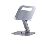StarTech.com Supporto per PC portatile con base girevole a 360°, rialzo rotante per laptop da scrivania, altezza e inclinazione regolabili, max 5 kg, in alluminio - Nouvo