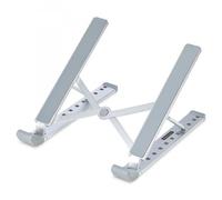 StarTech.com Supporto per PC Portatile pieghevole - Supporto ergonomico per laptop regolabile in altezza e inclinazione - Telaio in alluminio ventilato - Riser stand da scrivania per notebook/tablet