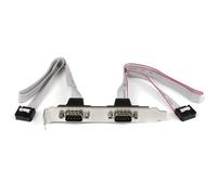 StarTech.com Supporto porta seriale DB9 16 pollici a 2 porte verso intestazione 10 pin - Nouvo