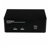StarTech.com Switch KVM USB doppio DisplayPort 2 porte con audio e hub USB 2.0 ( SV231DPDDUA )
