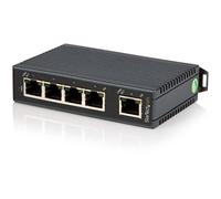 StarTech.com Switch di rete Commutatore Industriale Ethernet a 5 porte - Guida DIN / Montabile a parete