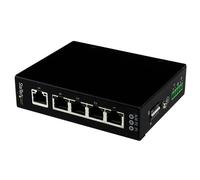 StarTech.com Switch di rete Commutatore Industriale Gigabit Ethernet a 5 porte non gestito - Guide DIN / Montabile a parete (5P