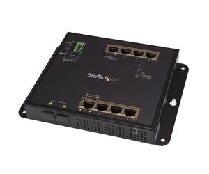 StarTech.com Switch industriale POE+ Gigabit Ethernet 8 porte - 2 connessioni MSA SFP - 30W - Switch Gbe High Power L2 adminstrable rinforzato - Montaggio guida DIN IP-30/ -40C° a 75C° - Montaggio a p
