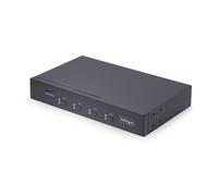 StarTech.com Switch KM a 4 porte con roaming del mouse, switch USB per tastiera/mouse, audio 3,5 mm/USB, Condivisione periferica computer, conforme TAA [P4A20132-KM-SWITCH]